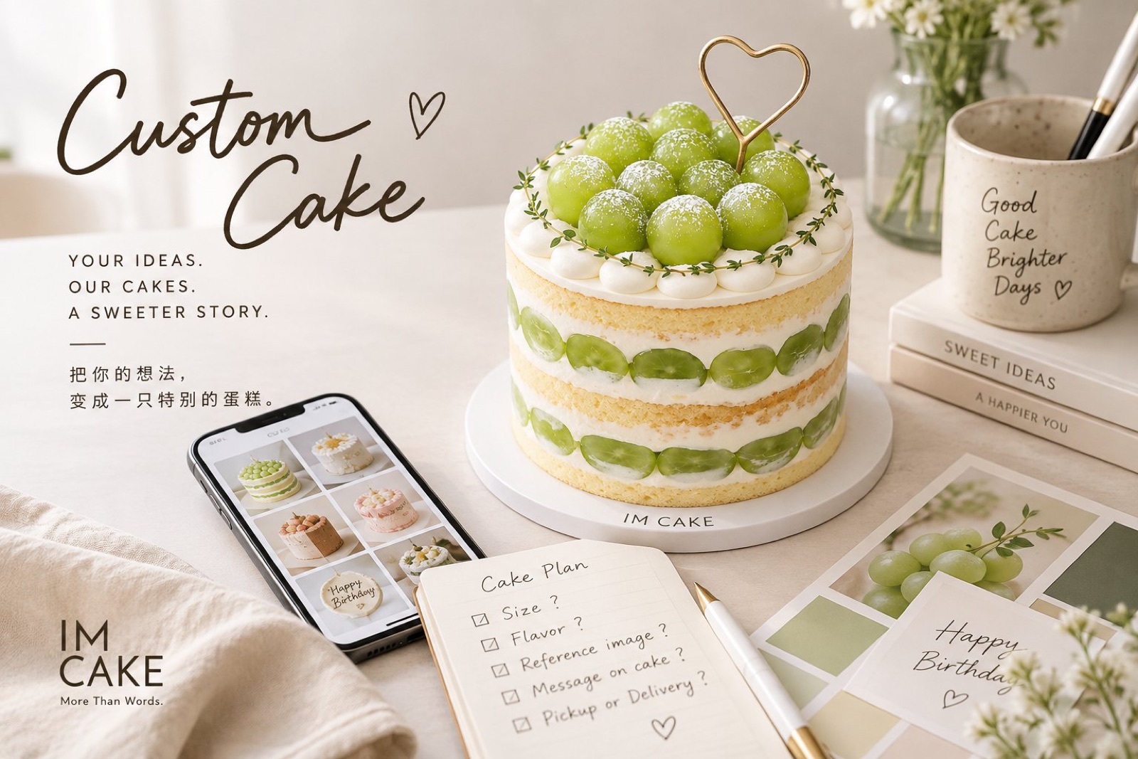 在 IM CAKE 定制生日蛋糕：从选款到下单完整指南