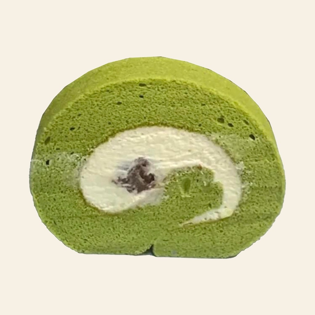 抹茶红豆蛋糕卷